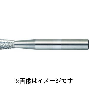 トラスコ TRUSCO トラスコ TB52C060S 超硬バー 逆テーパー型 Φ6×刃長8×軸6 シングルカット TRUSCO