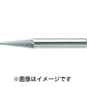 トラスコ TRUSCO トラスコ TB5C061S 超硬バー テーパー型 Φ6×刃長12.7×軸6 シングルカット TRUSCO