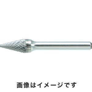 トラスコ TRUSCO トラスコ TB5C160 超硬バー テーパー型 Φ16×刃長25×軸6 ダブルカット TRUSCO
