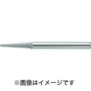 トラスコ TRUSCO トラスコ TB7A031S 超硬バー テーパー先丸 Φ3×刃長9.5×軸3 シングルカット TRUSCO