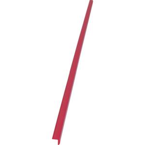 トラスコ TRUSCO トラスコ TAC-57 安心クッションL字型90cm 極細 レッド TRUSCO