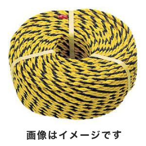トラスコ TRUSCO トラスコ 標識ロープ 3つ打 10.0mm×30m R-1230T