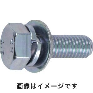 トラスコ中山 TRUSCO 座金組込ボルト トリーマー 三価白 サイズM12×25 3本入 B716-1225