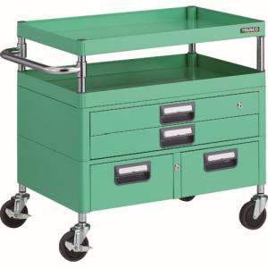 トラスコ TRUSCO トラスコ PEW-772XW-YG フェニックスワゴン 抗菌 省音 750X500XH740 引出付 YG色 TRUSCO メーカー直送 代引不可 沖縄 離島不可