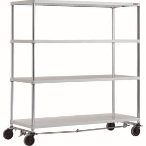 トラスコ TRUSCO トラスコ PER-5564-U125-B4-W フェニックスラック 1500X600 4段 U車輪4輪S付 W色 抗菌粉体塗装 メーカー直送 代引不可 北海道 沖縄 離島不可