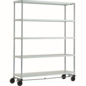 トラスコ TRUSCO トラスコ PER-6545-U125-B4-W フェニックスラック 1500X450 5段 U車輪4輪S付 W色 抗菌粉体塗装 メーカー直送 代引不可 北海道 沖縄 離島不可