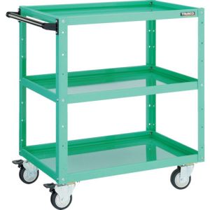 トラスコ中山 TRUSCO イーグルワゴン 750X500 ウレタン4輪自在 YG色 EGW-973UJ-YG メーカー直送 代引不可
