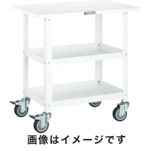 トラスコ中山 TRUSCO バーディワゴン 750X500 天板付 ウレタン車輪 YG色 BDW-772TU-YG メーカー直送 代引不可