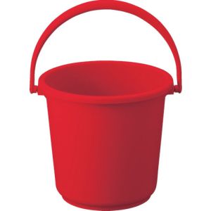 トラスコ TRUSCO トラスコ TPPB-10-R PPカラーバケツ 10L 赤 TRUSCO