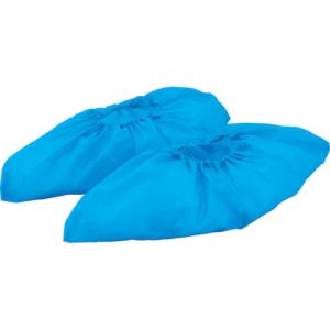 トラスコ TRUSCO トラスコ PE使い捨てシューズカバー 50足入 サイズフリー ブルー TSCPE-B