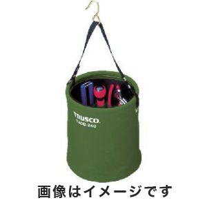トラスコ TRUSCO トラスコ TADB-270-OD アタッチメント付電工バケツΦ270×300 OD色 TRUSCO