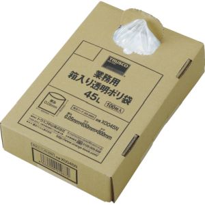 トラスコ TRUSCO トラスコ X0120N まとめ買い 業務用ポリ袋 透明・箱入り 0.05×120L 100枚入  TRUSCO メーカー直送 代引不可 北海道 沖縄 離島不可