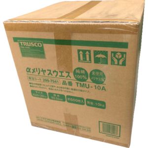 トラスコ中山 TRUSCO αメリヤスウエス 汎用タイプ (10kg入) TMU-10A メーカー直送 代引不可 北海道・沖縄・離島不可