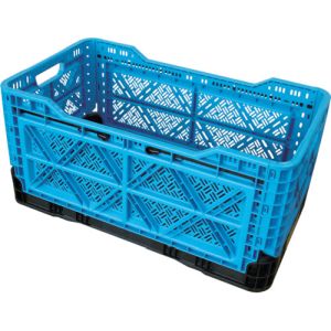 トラスコ TRUSCO トラスコ 折りたたみメッシュコンテナ48L ブルー TR-MPB48-B