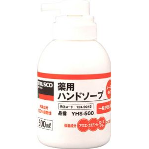 トラスコ TRUSCO トラスコ 薬用ハンドソープ ムース状 500ml 1本 YHS-500