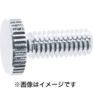 トラスコ中山 TRUSCO SUS装飾平小ねじ 縦目ローレット M6 Φ16 L15 1個入 DS-AB450