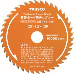 トラスコ TRUSCO トラスコ TSB-100 石膏ボード用チップソー Φ100 TRUSCO