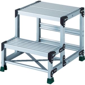 トラスコ中山 TRUSCO アルミ合金製作業台 2段 高さ0.50m 天板500×400 TSF-255 メーカー直送 代引不可 北海道沖縄離島不可