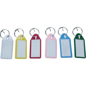 トラスコ中山 TRUSCO ソフト名札キーホルダー アソート (6個入) TSNH-6