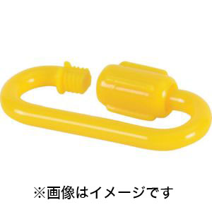 トラスコ中山 TRUSCO プラカラビナ 蛍光イエロー 8MM (2個入) TCK8LY