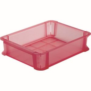 トラスコ TRUSCO トラスコ スケルトンカラーコンテナ 6L 赤 TSK-6R