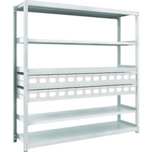 トラスコ中山 TRUSCO M2型軽中量棚 H1800 スチール引出付 小X26 M2-6647-A26 メーカー直送 代引不可