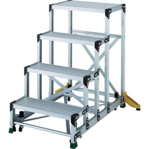 トラスコ中山 TRUSCO TSF型踏台 H1000 アウトリガー MGキャスター付 TSF-4610-OC メーカー直送 代引不可