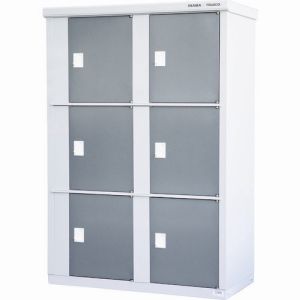 トラスコ中山 TRUSCO 屋外受け渡しロッカー Hub Stocker 6枚扉タイプ LHS-1116-6 メーカー直送 代引不可 北海道・沖縄・離島不可