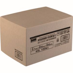 トラスコ TRUSCO トラスコ KXS0045 海外製 業務用ポリ袋 透明 箱入 0.1×45L 100枚入 TRUSCO