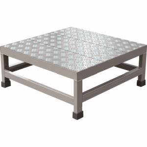 トラスコ TRUSCO トラスコ WTDBC-6625 アルミ製溶接一体構造型作業台 縞板タイプ 一段 完成品 W600×D600×H250 TRUSCO メーカー直送 代引不可 沖縄 離島不可