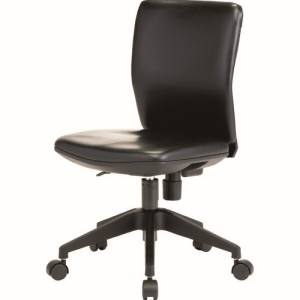 トラスコ TRUSCO トラスコ FCC55L-BK 体圧分散オフィスチェア ビニールレザー張り 肘無 ブラック TRUSCO メーカー直送 代引不可 沖縄 離島不可
