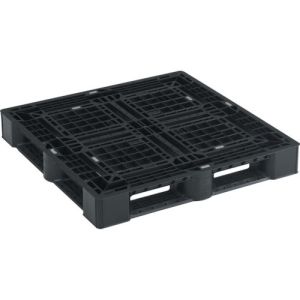 トラスコ TRUSCO トラスコ α樹脂パレット 片面4方差 1100×1100 黒 SLA-1111V BK メーカー直送 代引不可