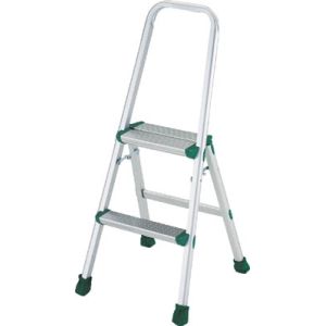 トラスコ中山 TRUSCO アルミ製踏台 軽作業用・上枠・脚カバー付 2段 TAU-2 メーカー直送 代引不可 北海道・沖縄・離島不可