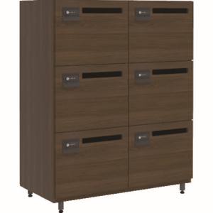 トラスコ TRUSCO トラスコ WPL1290E-WN 木製パーソナルロッカー コンセント付 2列3段 ウォールナット TRUSCO メーカー直送 代引不可 北海道 沖縄 離島不可