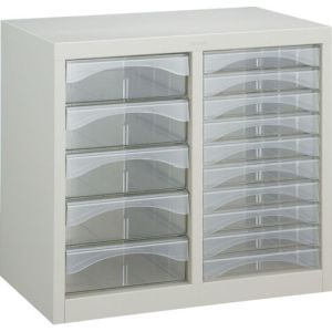 トラスコ中山 TRUSCO レターケース A4型・2列タイプ 浅型10個、深型5個 A4-C210 メーカー直送 代引不可 北海道・沖縄・離島不可