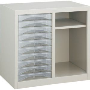 トラスコ TRUSCO トラスコ A4-S210T レターケース A4型・棚付コンビ 浅型引出し10個 TRUSCO メーカー直送 代引不可 沖縄離島不可