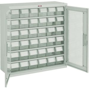 トラスコ TRUSCO トラスコ T305M-N36S TM バンラックケース M型 両開き扉 透明引出小X36個 透明 TRUSCO メーカー直送 代引不可 沖縄 離島不可