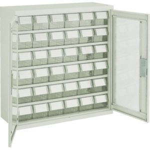 トラスコ TRUSCO トラスコ T305L-N36S TM バンラックケース L型 両開き扉 透明引出小X36個 透明 TRUSCO メーカー直送 代引不可 沖縄 離島不可