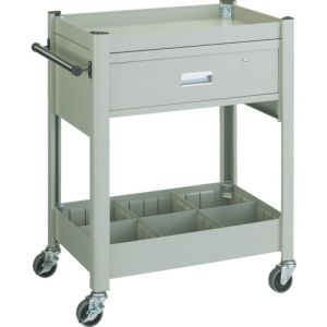 トラスコ中山 TRUSCO コンビネーションワゴン 643X427 1段引出・仕切板付 TCW-81BD メーカー直送 代引不可