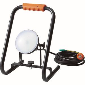 トラスコ中山 TRUSCO LED投光器 DELKURO スタンドタイプ 20W 5m アース付 2芯3芯両用タイプ RTLE-205EP-S メーカー直送 代引不可