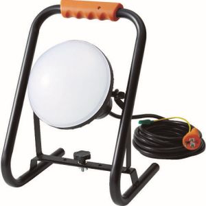 トラスコ中山 TRUSCO LED投光器 DELKURO スタンドタイプ 50W 10m アース付 2芯3芯両用タイプ RTLE-510EP-S メーカー直送 代引不可