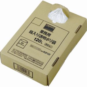 トラスコ TRUSCO トラスコ XU0120 まとめ買い 業務用ポリ袋 透明・箱入 0.15×120L 30枚入  TRUSCO メーカー直送 代引不可 北海道 沖縄 離島不可