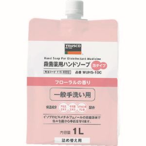 トラスコ TRUSCO トラスコ 殺菌薬用ハンドソープ 液体タイプ 詰替用1.0L WUHS-10C
