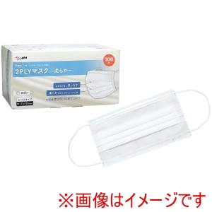 旭創業 旭創業 2PLYマスク～柔らか～ 耳掛け 100枚入
