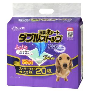 シーズイシハラ シーズイシハラ 消臭炭シート ダブルストップ スーパーワイド 20枚