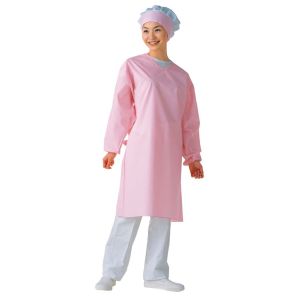 ワコウ ワコウ ウルトラ ドライエプロン 袖付タイプ クリーム E1204-3