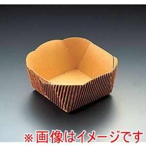 天満紙器 TEMMA 天満紙器 ベーキングトレー リーフ柄正方型 CT-205 50枚入