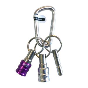 ベストツール BESTTOOL ベストツール BTH-22VW ビットホルダー 2PCカラビナ付 バイオレット シルバー