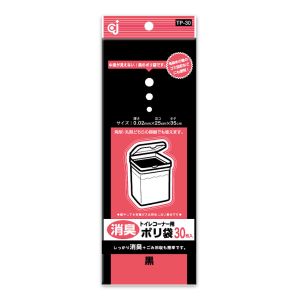 ケミカルジャパン ケミカルジャパン 消臭トイレコーナー用 ポリ袋 黒 100枚 TP-100