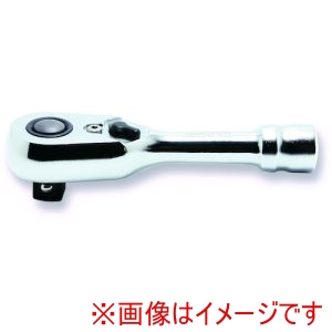 コーケン Ko-ken 山下 3725ZSB Z-EAL 3/8 9.5mm SQ. プッシュボタン式ラチェットハンドル ショート 全長100mm